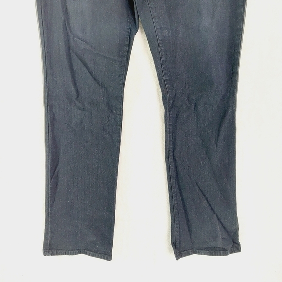 NYDJ Women's Gray High-Rise Mini Bootcut Jeans 4673 - Picture 3 of 9